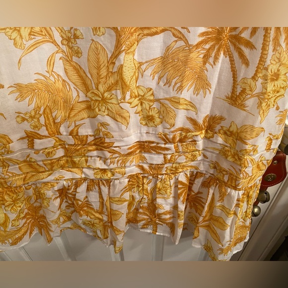 Seafolly Cast Away Tuscan Sun 100% Cotton Beach Cover Up Dress SzM - Picture 12 of 14